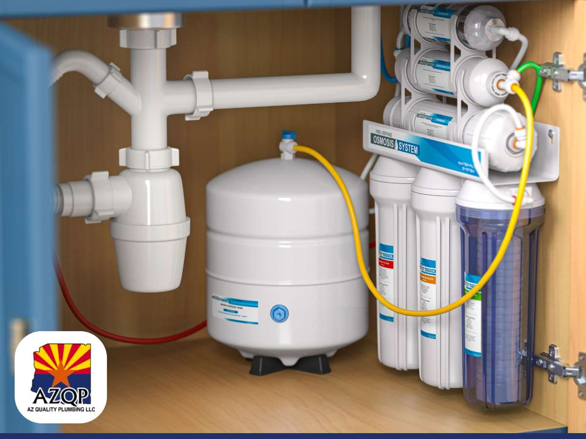 Under-sink Reverse Osmosis System for clean, purified water